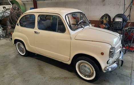 Fiat 600 origineel nl wit uit 1973 11-36-XV